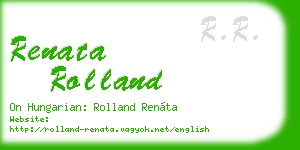 renata rolland business card